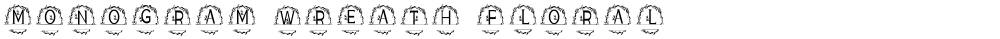 MONOGRAM WREATH FLORAL