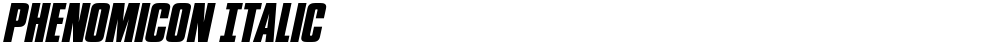 Phenomicon Italic