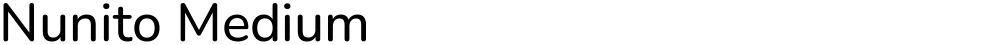 Nunito Medium