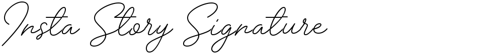 Insta Story Signature