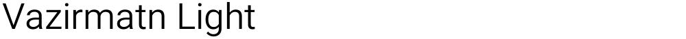 Vazirmatn Light