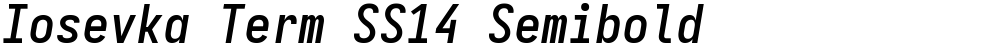 Iosevka Term SS14 Semibold