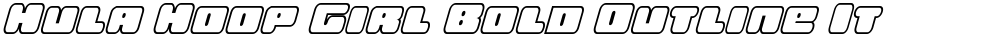 Hula Hoop Girl Bold Outline It