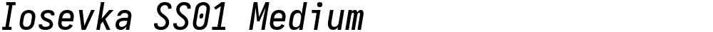 Iosevka SS01 Medium