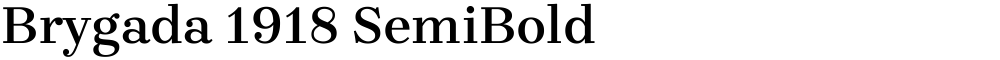 Brygada 1918 SemiBold