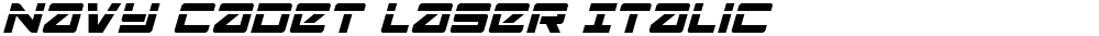 Navy Cadet Laser Italic