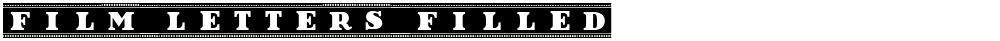 Film Letters Filled