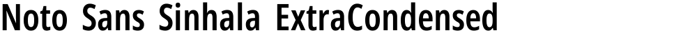 Noto Sans Sinhala ExtraCondensed SemiBold