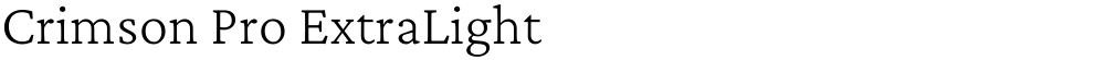 Crimson Pro ExtraLight