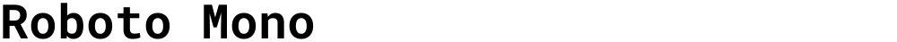 Roboto Mono
