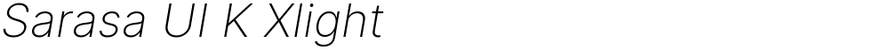 Sarasa UI K Xlight