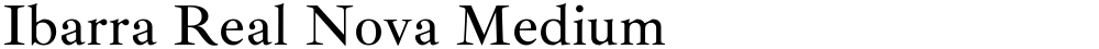 Ibarra Real Nova Medium