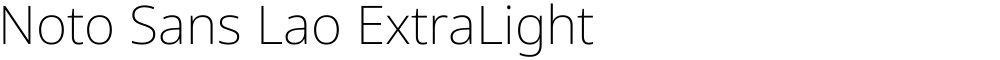 Noto Sans Lao ExtraLight