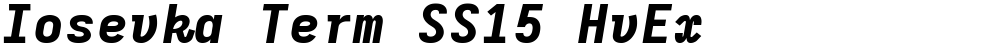Iosevka Term SS15 HvEx