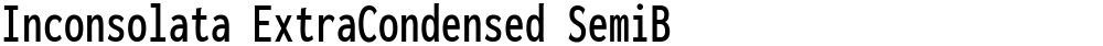 Inconsolata ExtraCondensed SemiBold