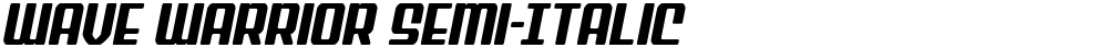 Wave Warrior Semi-Italic