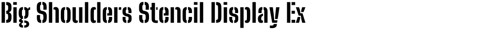 Big Shoulders Stencil Display ExtraBold
