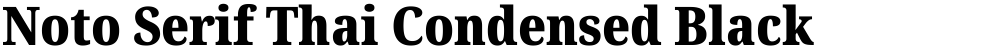 Noto Serif Thai Condensed Black