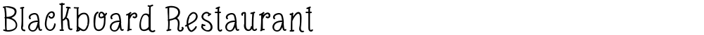 Blackboard Restaurant