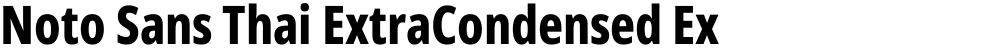 Noto Sans Thai ExtraCondensed ExtraBold