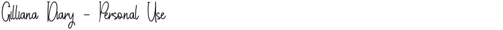 Gilliana Diary - Personal Use