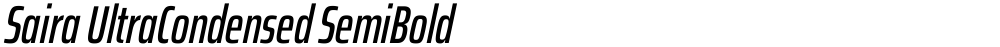 Saira UltraCondensed SemiBold