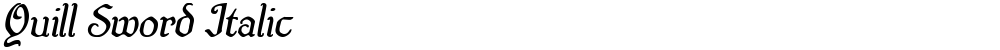 Quill Sword Italic