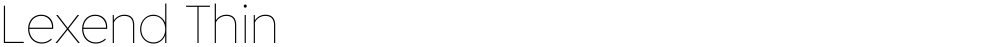 Lexend Thin