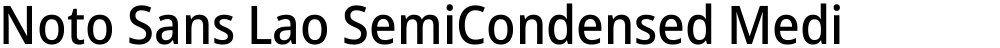 Noto Sans Lao SemiCondensed Medium