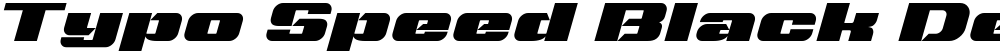 Typo Speed Black Demo