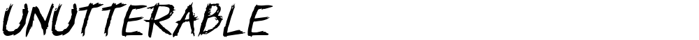 Unutterable