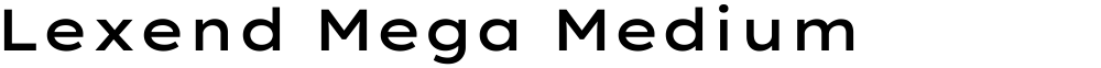 Lexend Mega Medium