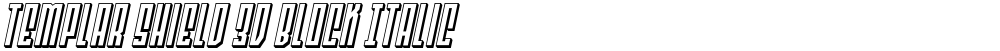 Templar Shield 3D Block Italic
