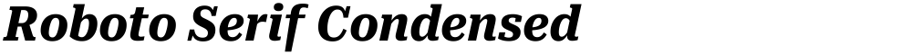 Roboto Serif Condensed