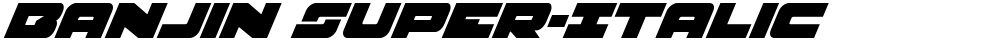 Banjin Super-Italic