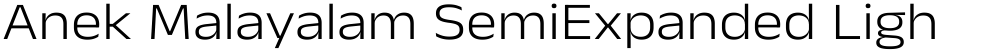 Anek Malayalam SemiExpanded Light