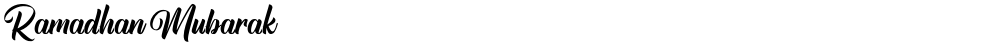Ramadhan Mubarak