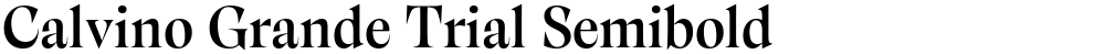 Calvino Grande Trial Semibold