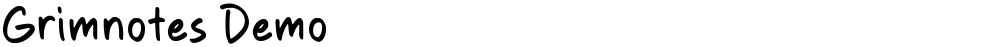 Grimnotes Demo
