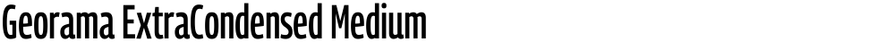 Georama ExtraCondensed Medium
