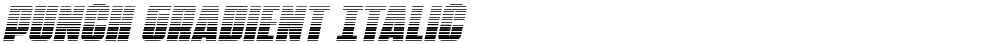 Punch Gradient Italic