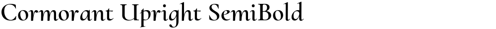 Cormorant Upright SemiBold