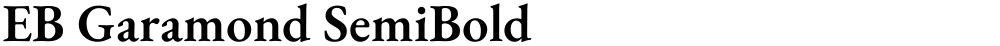 EB Garamond SemiBold