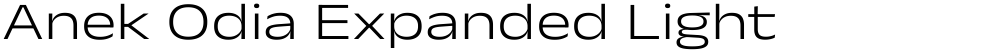Anek Odia Expanded Light