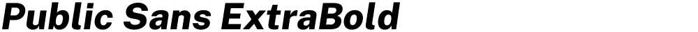 Public Sans ExtraBold