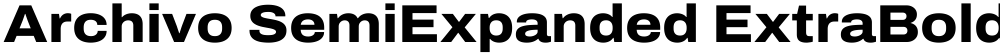 Archivo SemiExpanded ExtraBold