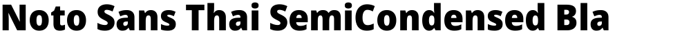Noto Sans Thai SemiCondensed Black