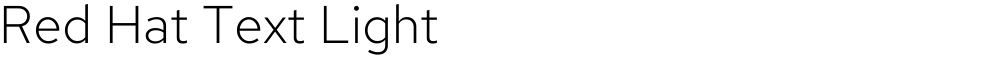 Red Hat Text Light