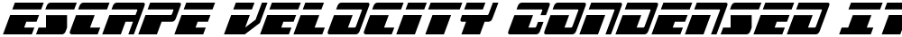 Escape Velocity Condensed Ital