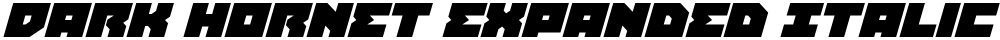 Dark Hornet Expanded Italic